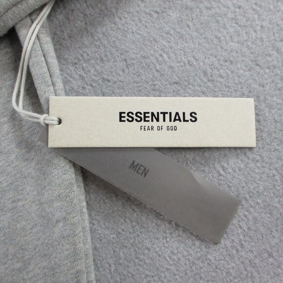 Fear of God Essentials Hoodie Adult XL Dark Oatmeal Heather Fleece Sweatshirt - Picture 3 of 12
